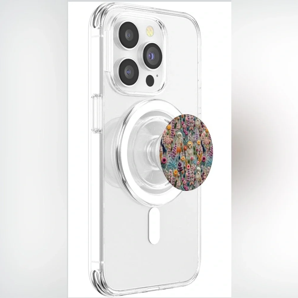 Boho Skeleton/wildflower MagSafe Popsocket (interchangeable) NWT - Picture 3 of 6